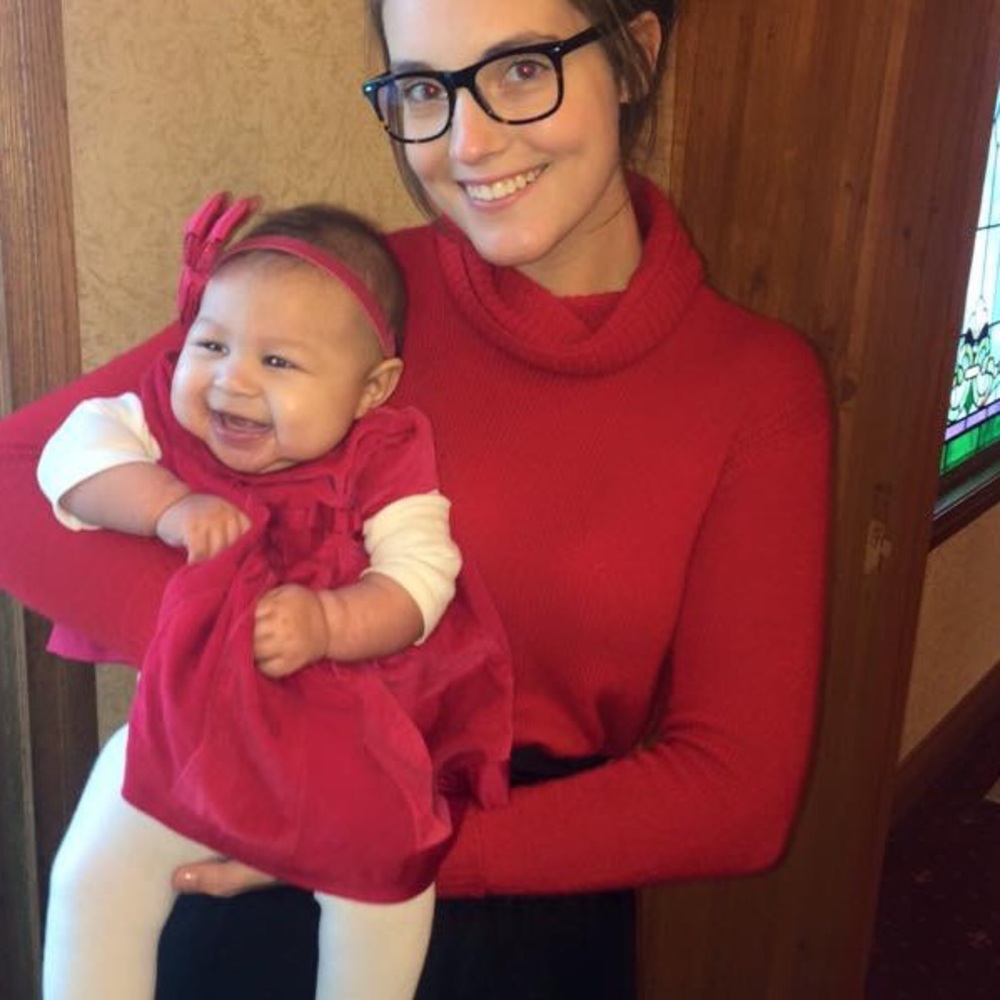 J Crew Red Cowl Turtleneck Pullover Sweater XXS